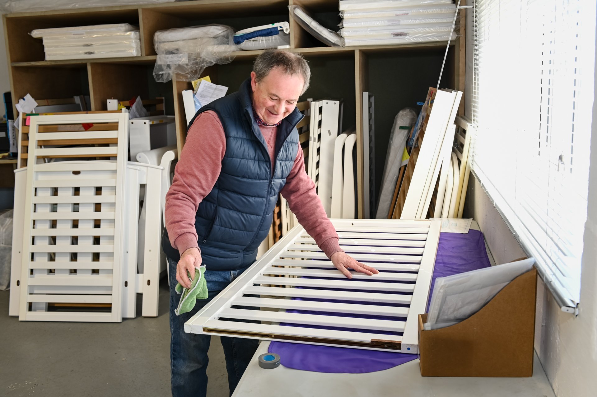 Stripey Stork warehouse volunteer photo 2