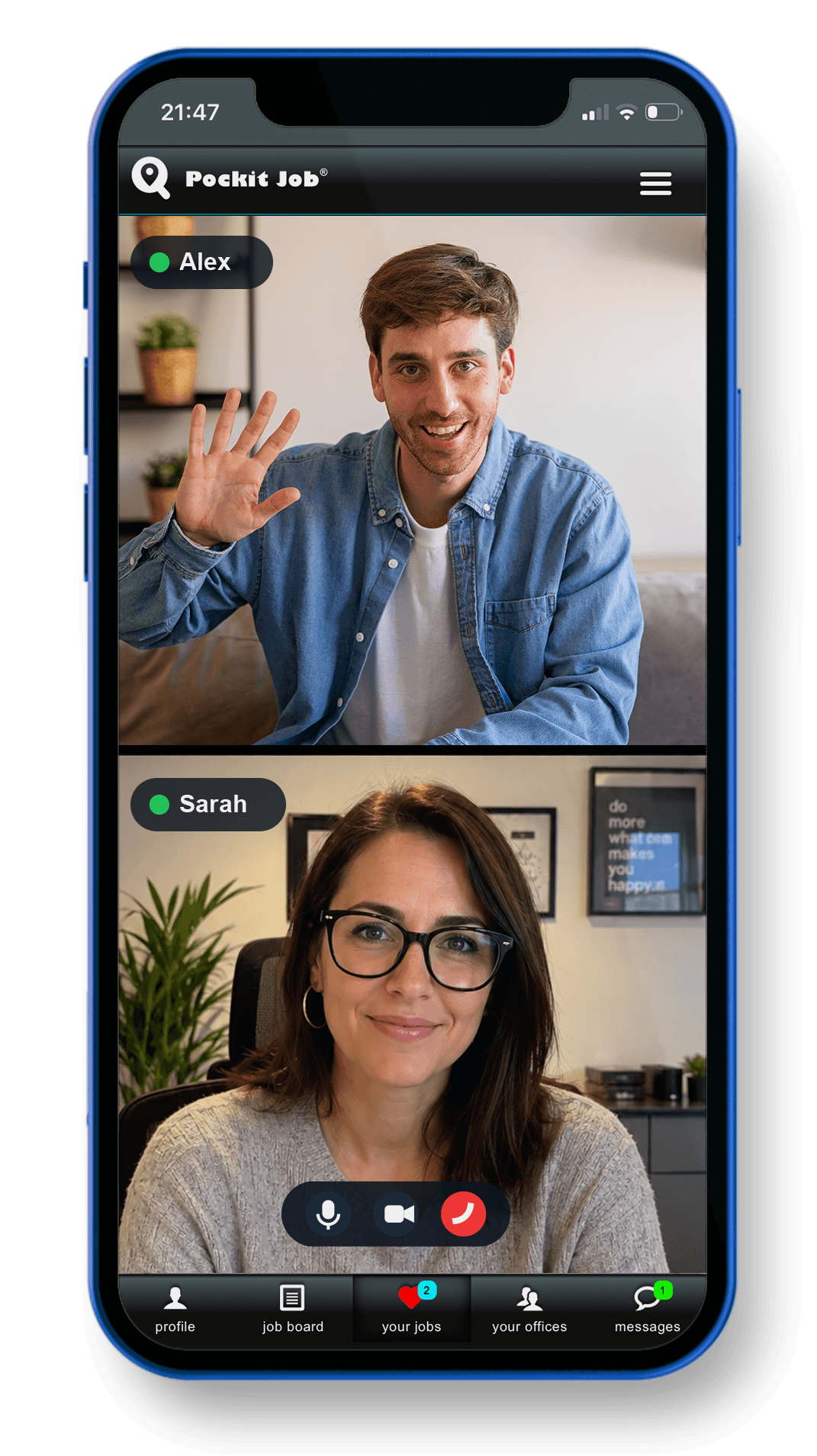 Live video chats and interviews
