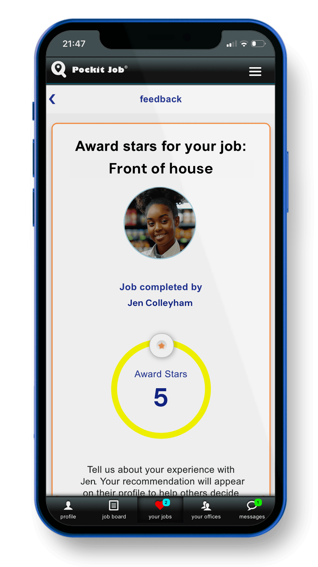 Give and receive recommendations